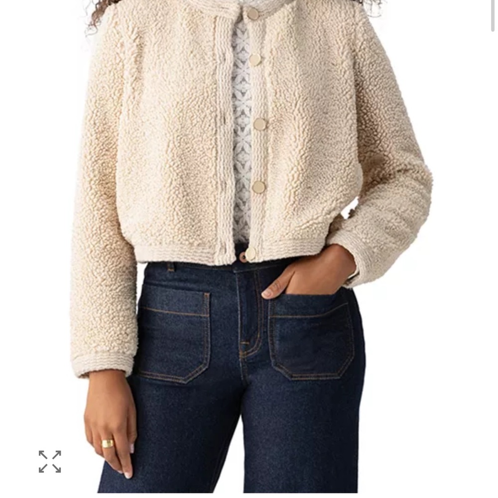 Sanctuary Sherpa Teddy Jacket in Cream